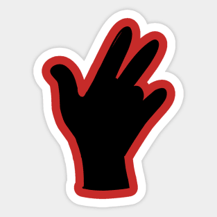 iconic 3-point celebration Sticker